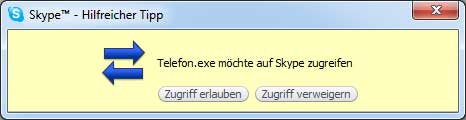 Skype-Zugriff